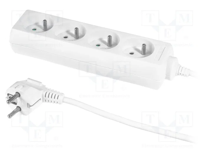 PLASTROL Prolongador de alimentación H05VV5-F 3G1mm2 1,5m blanco PLASTROL Prolongador de alimentación H05VV5-F 3G1mm2 1,5m blanco