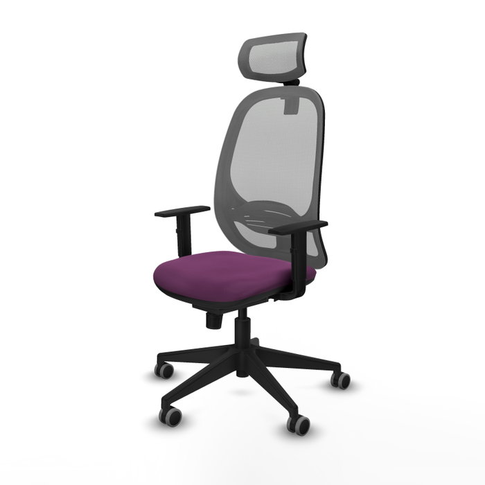 PIQUERAS Y CRESPO Silla de oficina Cilanco con mecanismo Sincro, Morado y Gris PIQUERAS Y CRESPO Silla de oficina Cilanco con mecanismo Sincro, Morado y Gris