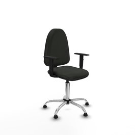 PIQUERAS Y CRESPO Silla de oficina Aýna con Brazos 1D y Base Cromada