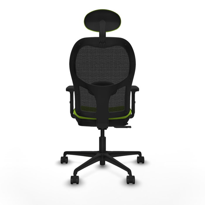 PIQUERAS Y CRESPO Silla de oficina Jorquera con mecanismo Sincro/Traslack, Pistacho y Negro