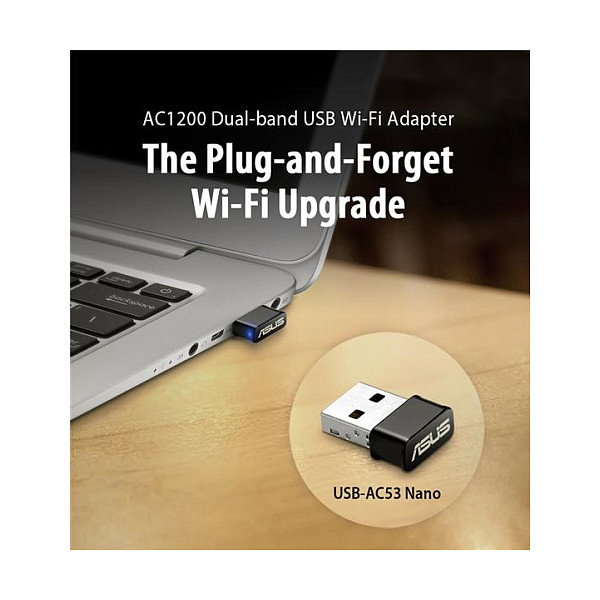 Asus USB-AC53 Nano Adaptador Wi-Fi AC1200 Dual-band