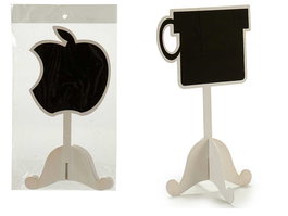 Pincello Pizarra Pie Forma Manzana Taza Surtidos 13.5 cm x 25 cm x 15 cm (Set de 48)