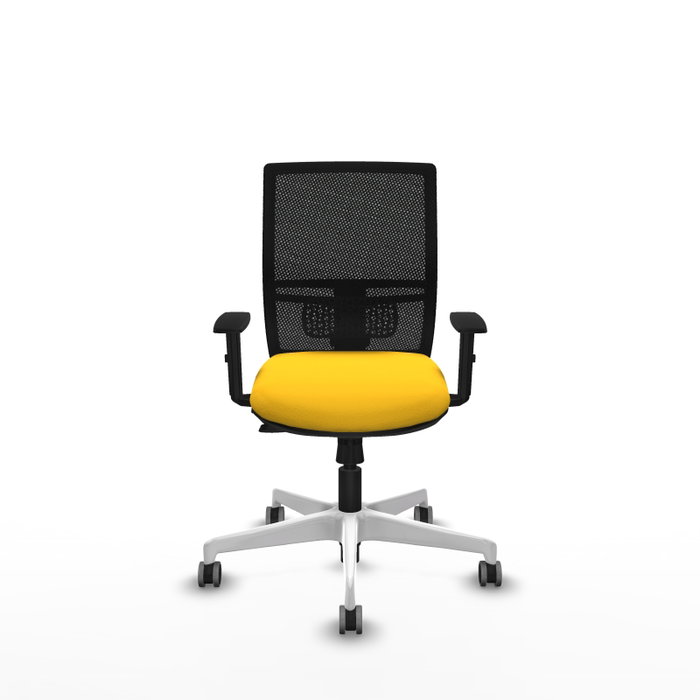 PIQUERAS Y CRESPO Silla de oficina Yunquera con mecanismo Sincro/Traslack, Amarillo y Negro PIQUERAS Y CRESPO Silla de oficina Yunquera con mecanismo Sincro/Traslack, Amarillo y Negro