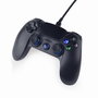 GEMBIRD Mando de Juego con Cable para PS4 y PC, Negro