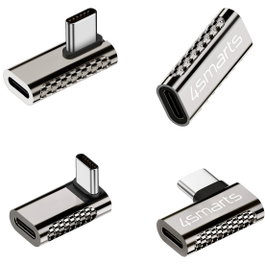 4smarts Set de 4 Adaptadores USB-C a USB-C 540464 Plata