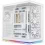 NOX Hummer Galaxy Caja Gaming Semitorre ATX Blanca - Cristal Templado, 4 Ventiladores ARGB PWM, USB 3.0 y USB-C, RGB, Compatible con Gráficas 420mm