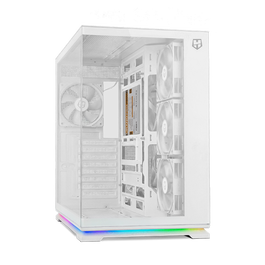 NOX Hummer Galaxy Semitorre ATX Compacta con Ventana, Tira LED ARGB, 4 Ventiladores Incluidos, Compatible con Gráficas 420mm y Refrigeración Líquida 360mm