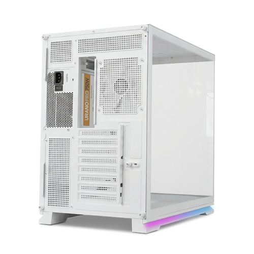 NOX Hummer Galaxy Semitorre ATX Compacta con Ventana, Tira LED ARGB, 4 Ventiladores Incluidos, Compatible con Gráficas 420mm y Refrigeración Líquida 360mm