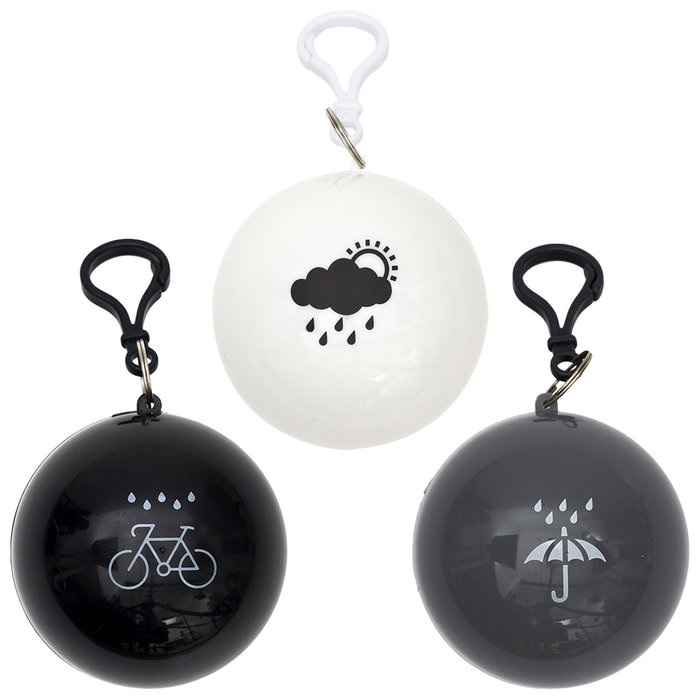 Be Mix Poncho Lluvia Unisex Blanco Transparente 127x130 cm Compactable