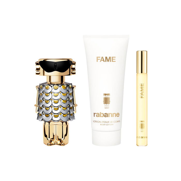 Rabanne Fame Estuche 3 pz Eau de Parfum 50 ml + Loción Corporal 100 ml + Eau de Parfum 10 ml