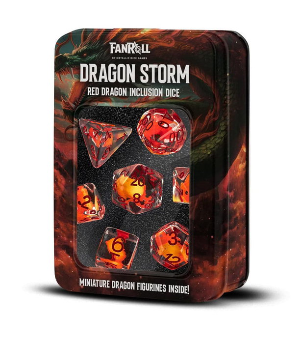 FanRoll Dragon Storm Inclusion Pack de Dados Red Dragon (7)