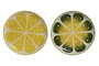 DKD Home Decor Surtido de Platos de Gres Limón FRUITS 24