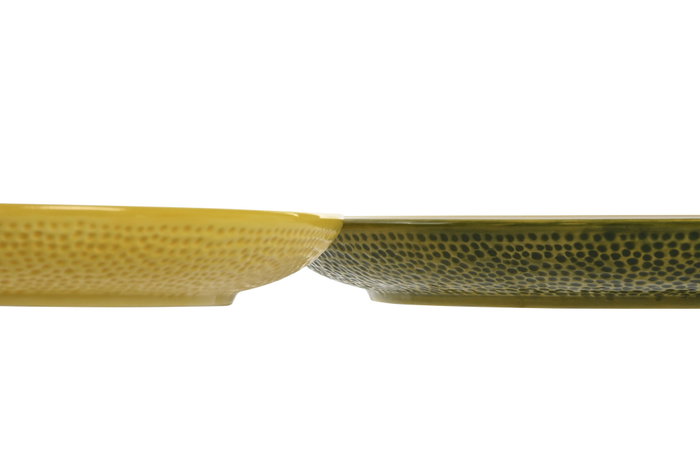 DKD Home Decor Surtido de Platos de Gres Limón FRUITS 24