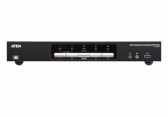 Aten CS1944DP 4-Port USB 3.0 4K DisplayPort Dual Display KVMP Switch Aten CS1944DP 4-Port USB 3.0 4K DisplayPort Dual Display KVMP Switch