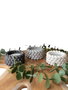 Aberto Design Glamour Candle 6S Conjunto de Velas de Concreto con Cera de Soya, Púrpura, Aroma a Lavanda
