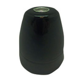 F-Line Portalámparas Cerámico Vintage E27, 100W 250V Negro Ø47 x 59 mm