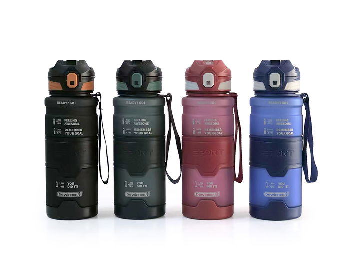 Inde Botella Sport Agua 800 ml 24,5 cm Alto x 8 cm Ancho x 8 cm Largo (12 Unidades)