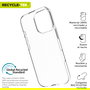 Muvit Funda Recycletek para Apple iPhone 16 - Fabricada con Materiales 100% Reciclados, Flexible y Protector