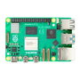 Raspberry Pi 5 - Placa Base con SoC Broadcom BCM2712, 4 núcleos, 2 GB RAM LPDDR4X, WiFi Bluetooth 5.0, Gigabit LAN, 2x USB 3.0