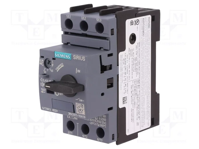 SIEMENS 3RV2011-1GA10 Interruptor motorizado 2,2kW SIEMENS 3RV2011-1GA10 Interruptor motorizado 2,2kW