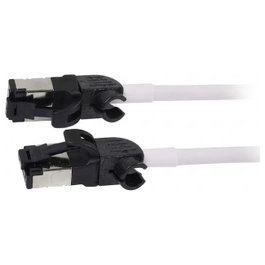 Synergy21 Patchkabel RJ45 CAT6A 5m Blanco S/FTP Slimline