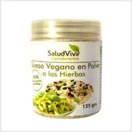 SALUD VIVA Queso Vegano en Polvo a las Hierbas 125g para Ensaladas Pastas Pizzas Salsas Sopas y Guisos