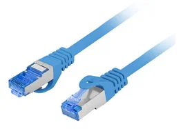Lanberg PCF6A-10CC Latiguillo de Red Cat.6a S/FTP (S-STP) CCA LSZH, 3 m, Azul - Cable de Par Trenzado, RJ-45 Macho, 10 Gbit/s, 500 MHz