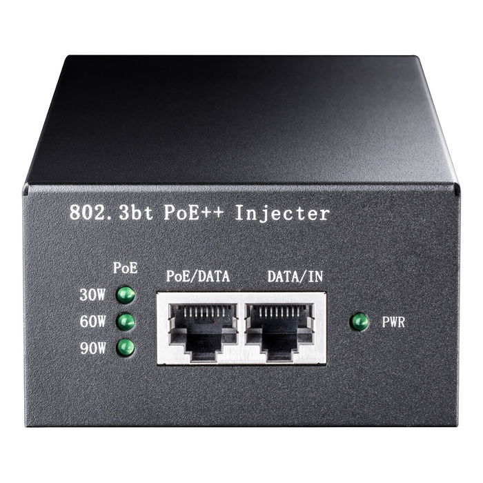 Cudy POE400 Inyector PoE+ Gigabit 90W IEEE 802.3af/at/bt, 10/100/1000 Mbps, Negro, Incluye Cable Alimentación, Montaje Pared Cudy POE400 Inyector PoE+ Gigabit 90W IEEE 802.3af/at/bt, 10/100/1000 Mbps, Negro, Incluye Cable Alimentación, Montaje Pared