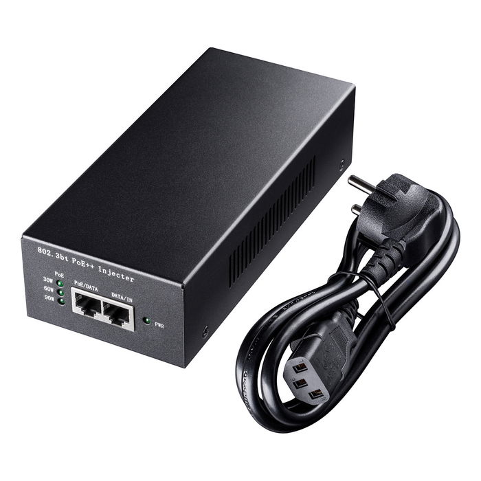 Cudy POE400 Inyector PoE+ Gigabit 90W IEEE 802.3af/at/bt, 10/100/1000 Mbps, Negro, Incluye Cable Alimentación, Montaje Pared Cudy POE400 Inyector PoE+ Gigabit 90W IEEE 802.3af/at/bt, 10/100/1000 Mbps, Negro, Incluye Cable Alimentación, Montaje Pared