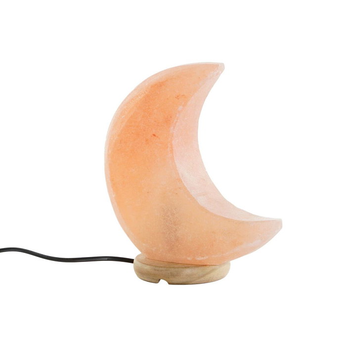 DKD Home Decor Lámpara de Sobremesa de Sal del Himalaya Rosa