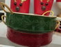 DKD Home Decor Bandeja Navidad Tradicional Metal Verde Rojo 29 x 6.5 x 36 cm (4 Unidades)
