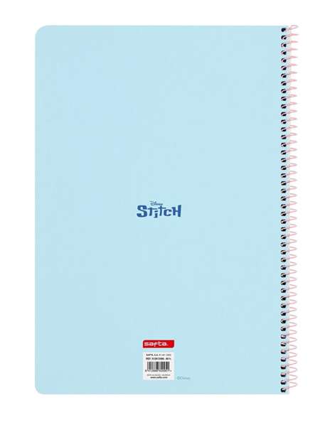 Safta Libreta Folio 80 Hojas Tapas Duras Stitch "Ohana" 21,5 x 31 x 1 cm