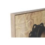 DKD Home Decor Cuadro de Lienzo Enmarcado Surtido de 2 Unidades Chica, Negro y Dorado