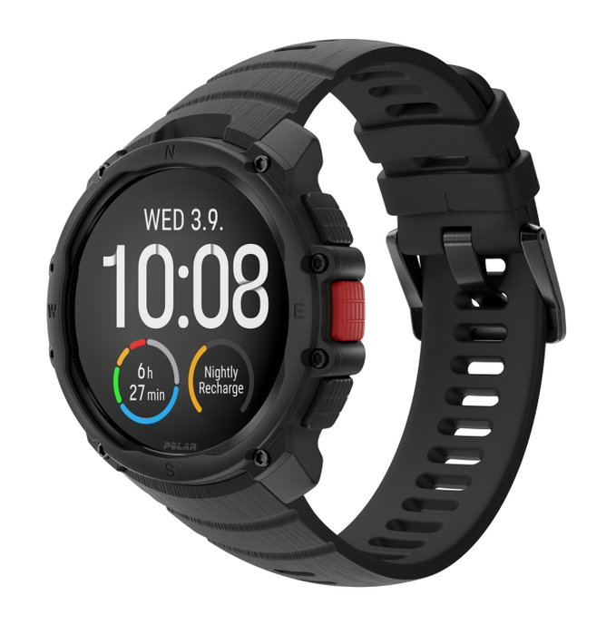 Polar Street X Negro S-L Smartwatch Hombre Mujer GPS Monitor Cardíaco Amoled 1,28 Pulgadas