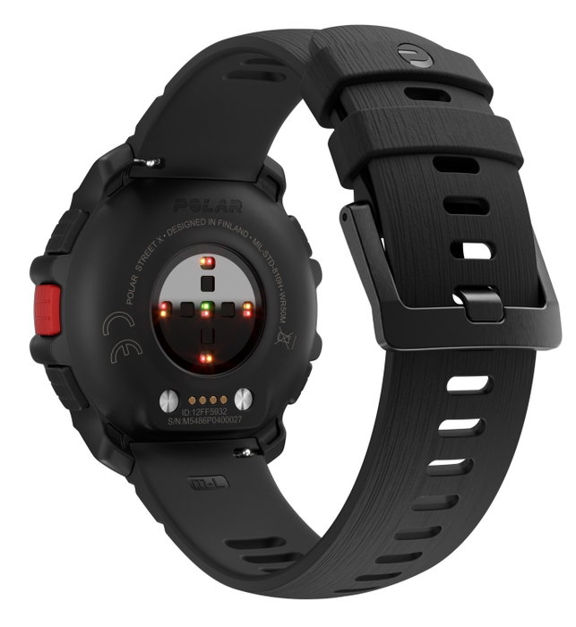 Polar Street X Negro S-L Smartwatch Hombre Mujer GPS Monitor Cardíaco Amoled 1,28 Pulgadas