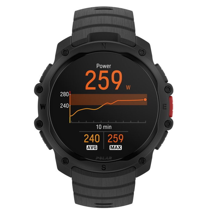 Polar Street X Negro S-L Smartwatch Hombre Mujer GPS Monitor Cardíaco Amoled 1,28 Pulgadas