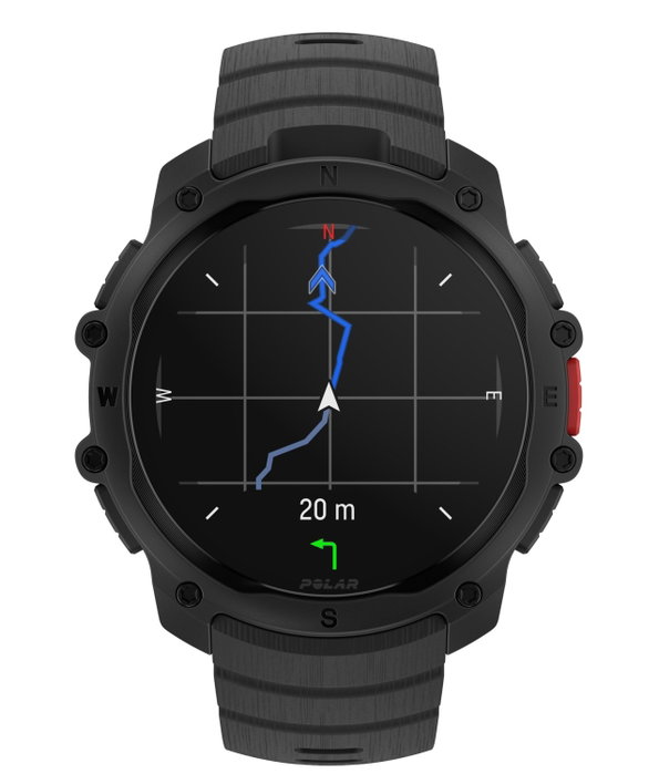 Polar Street X Negro S-L Smartwatch Hombre Mujer GPS Monitor Cardíaco Amoled 1,28 Pulgadas