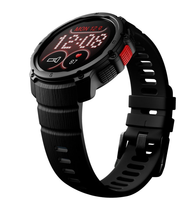 Polar Street X Negro S-L Smartwatch Hombre Mujer GPS Monitor Cardíaco Amoled 1,28 Pulgadas