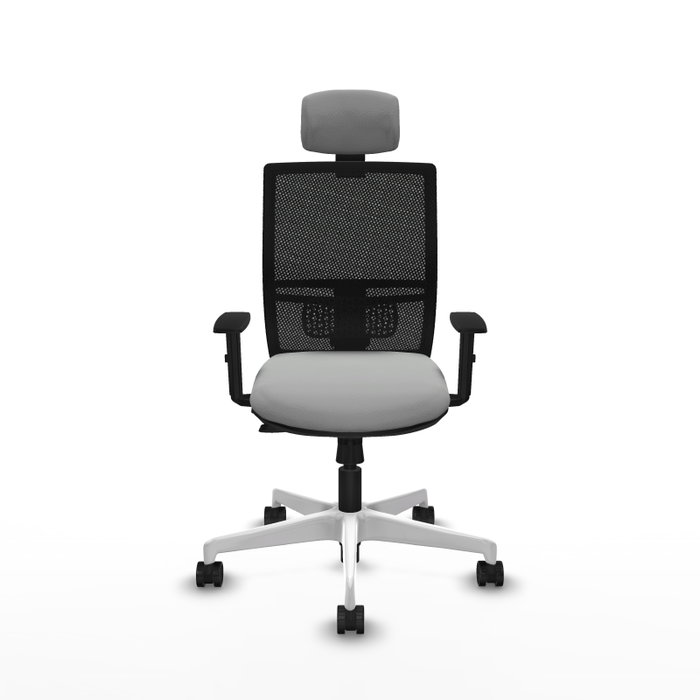 PIQUERAS Y CRESPO Silla de oficina Yunquera Gris claro/Negro PIQUERAS Y CRESPO Silla de oficina Yunquera Gris claro/Negro