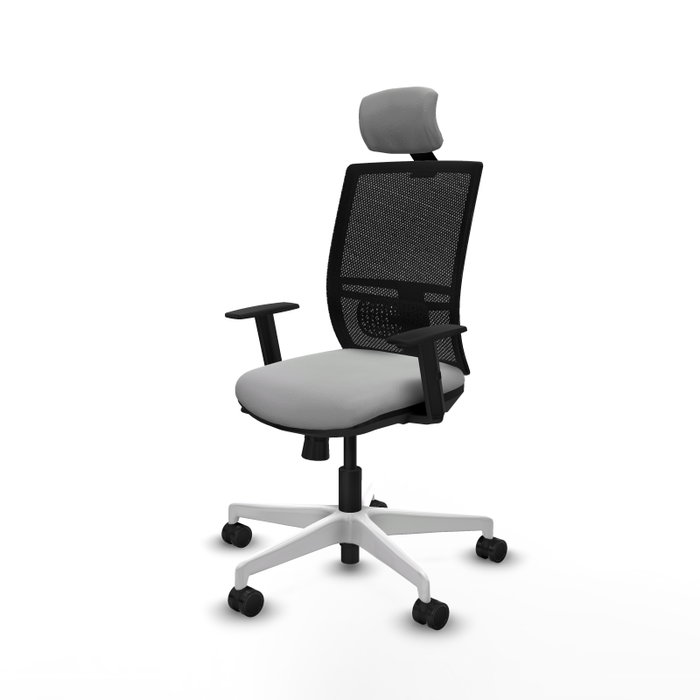 PIQUERAS Y CRESPO Silla de oficina Yunquera Gris claro/Negro PIQUERAS Y CRESPO Silla de oficina Yunquera Gris claro/Negro