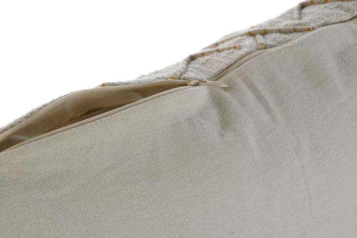DKD Home Decor Cojin Crudo 45 x 45 x 15 cm (2 Unidades) Algodon Polyester