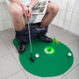Mister Gadget Juego de Golf para Inodoro con Alfombra, Palo, Bolas y Bandera - 84x70 cm