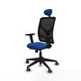 PIQUERAS Y CRESPO Silla de oficina Motilla Azul/Negro con Mecanismo Sincro/Traslack