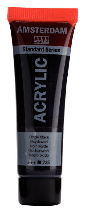 Amsterdam Standard Series Pintura Acrílica Negro Óxido 735, 20 ml Amsterdam Standard Series Pintura Acrílica Negro Óxido 735, 20 ml