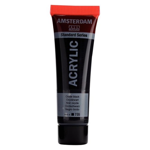 Amsterdam Standard Series Pintura Acrílica Negro Óxido 735, 20 ml Amsterdam Standard Series Pintura Acrílica Negro Óxido 735, 20 ml