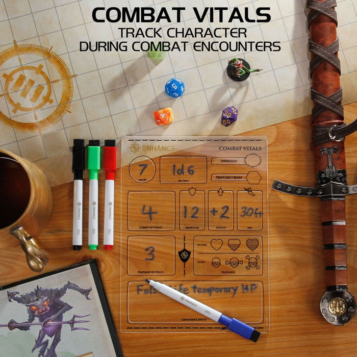 Enhance RPG Series Hojas de Personaje acrílicas *Edición Inglés*