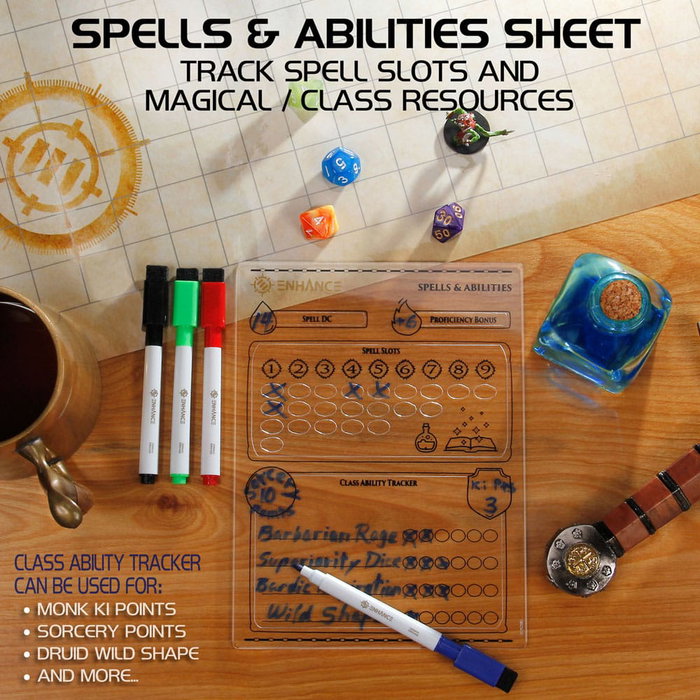 Enhance RPG Series Hojas de Personaje acrílicas *Edición Inglés*