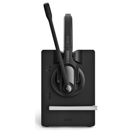 EPOS Auriculares Diadema DECT Inalámbricos IMPACT D 30 Phone para Oficina/Centro de llamadas, Negro, 12h de conversación, con base de carga