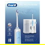 Oral-B Oxyjet JAS23 Munddusche con Bluetooth, Sensor de Presión Inteligente, Temporizador y Cargador - Blanco