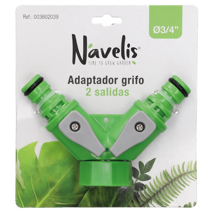 Navelis Adaptador de grifo 2 salidas Ø3/4 pulgadas
